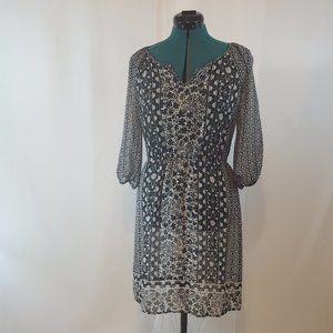 Old Navy - Size Small - Black/White Sheer Dress